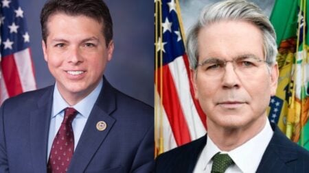 Treasury Secretary Scott Bessent clashed with Pennsylvania Rep. Brendan Boyle during a House Ways and Means Committee hearing over polling data on presidential approval and consumer sentiment. The sharp exchange, including Bessent’s memorable pushback, quickly spread on X.