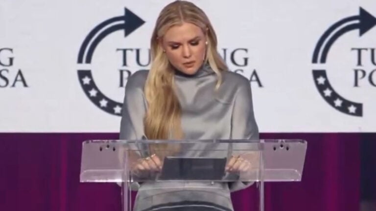 Crowd Stunned After Heckler Blasts Erika Kirk During Live Summit Speech in Texas: ‘Looks Performative to Me’