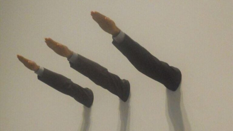 New York Man Sparks Outrage After Interrupting Teens’ Dance Video With Nazi Salute: ‘Grown Man Harassing Innocent Girls’ Ave Maria, sculpture by Maurizio Cattelan in the Tate Modern, London.