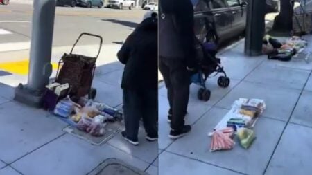 A picture of the California homeless people.