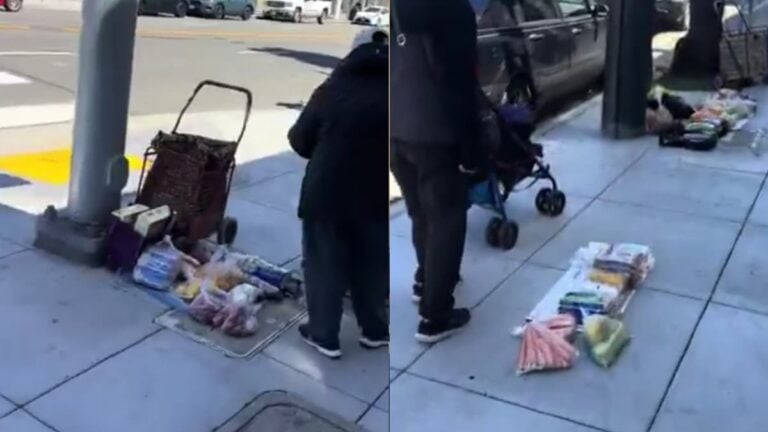 A picture of the California homeless people.