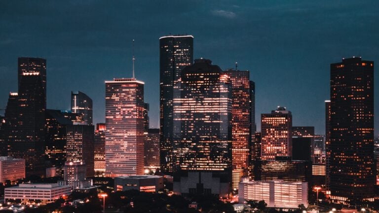 Residents Sound Alarm as Texas Nights Become Increasingly Hotter, Pressuring the Power Grid: ‘Maybe the Data Centers can help?’ Houston downtown at night.