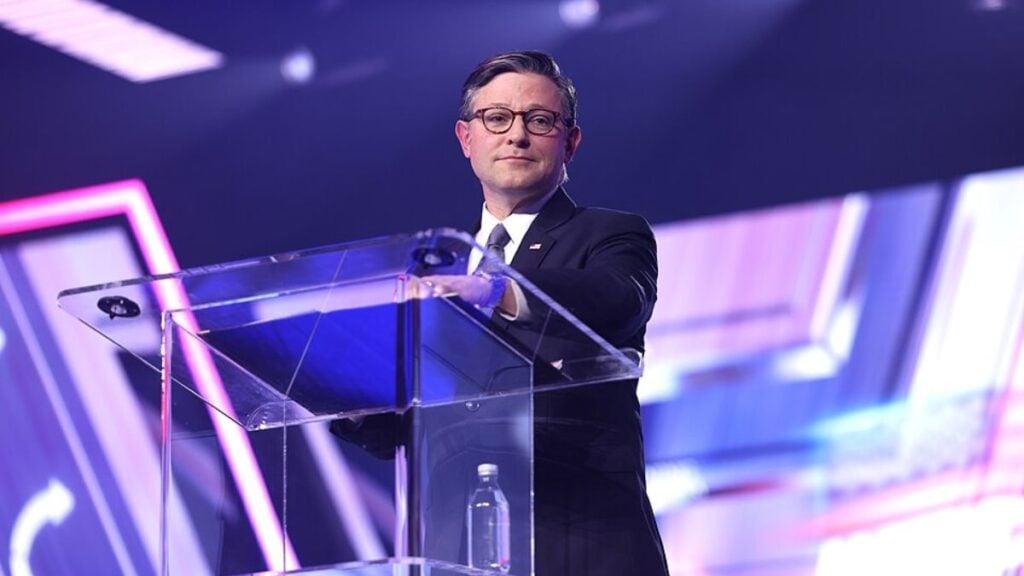 ‘Declaration of War Against Old People’: Louisiana Rep. Mike Johnson Criticized for Saying Medicare and Social Security ‘Have to Be Fixed’ Speaker of the U.S. House of Representatives Mike Johnson speaking with attendees at the 2025 AmericaFest at the Phoenix Convention Center in Phoenix, Arizona.