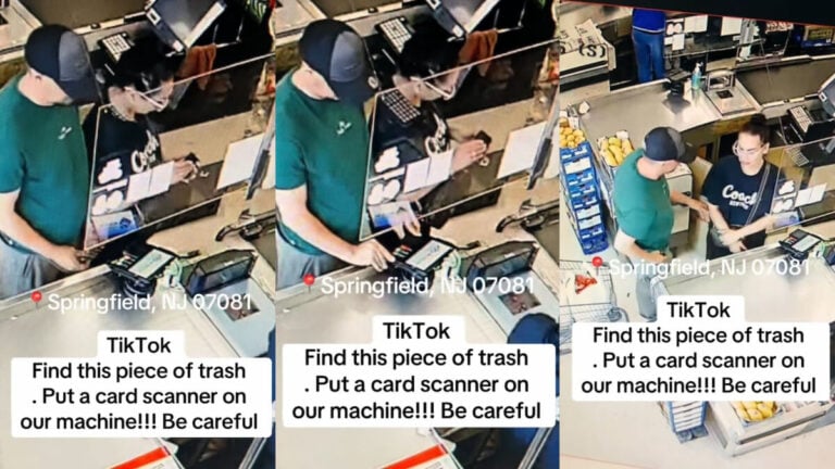 ‘I’m Honestly Sick of This’: New Jersey Store Releases Video of Customer Allegedly Planting Card Skimmer at Checkout New Jersey Store Card Skimmer Video