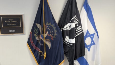 North Dakota Senator’s Israeli Flag Sparks ‘Misleading’ Debate Among Anti-Israel Supporters: ‘I Hope This Is Not Real’ North Dakota Senator’s Israel Flag