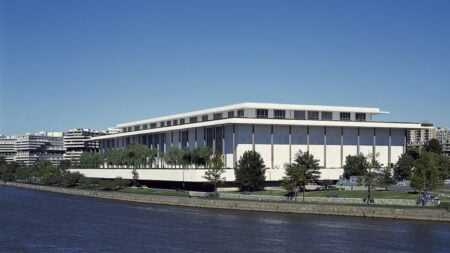 Washington DC Double Rainbow Appears Over Kennedy Center After Trump’s Name Is Removed: ‘Poetic Justice’ Kennedy Center for the Performing Arts, Washington, D.C.
