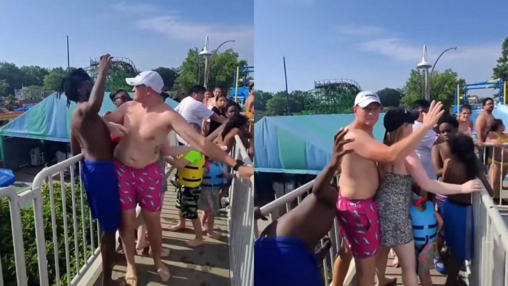 Pennsylvania Man Refuses to Let Alleged Line Cutters Pass at Sesame Place: ‘Wait Your Turn Like Everyone Else’ A picture of the Pennsylvania guests.