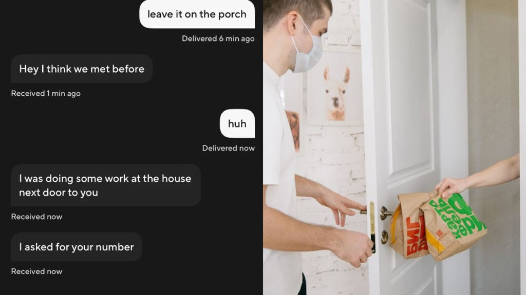 Wisconsin Woman Says DoorDash Driver Made Her Uncomfortable After No-Contact Delivery: ‘I Think We Met Before’ 'I Think We Met Before': DoorDash Driver's Messages Leave Wisconsin Woman Uneasy