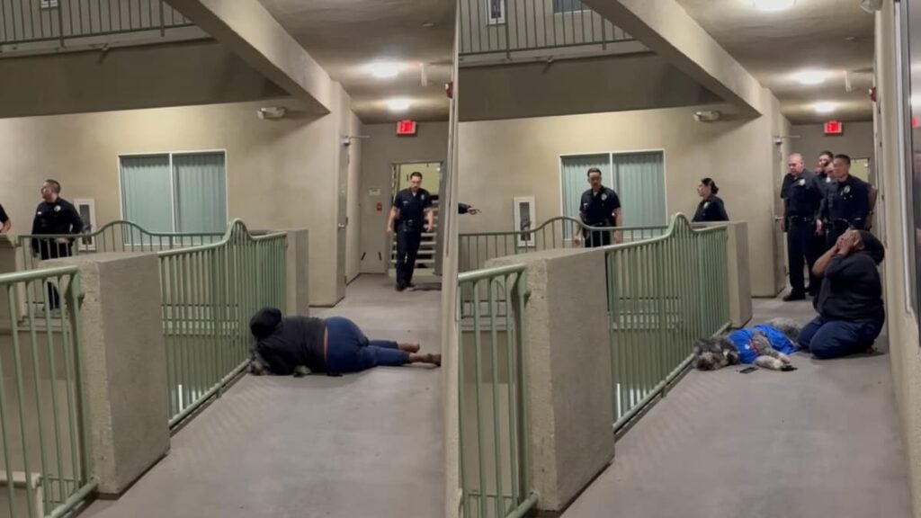 California Woman Breaks Down After LAPD Allegedly Shoots Her Dog Over Noise Complaint: ‘The Visible Lack of Empathy’ A picture of the California woman.