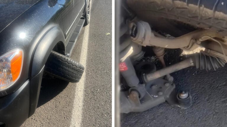 Arizona Woman’s ‘Entire Wheel Fell Off’ While Driving 60 MPH: ‘It Looks Straight Out of a Cartoon’ Arizona Woman Shocked After Car Entire Wheel Fell Off