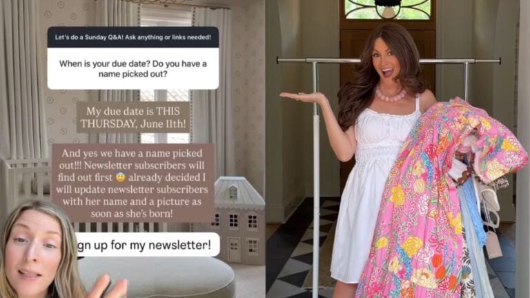 North Carolina Influencer Under Fire for Monetizing Newborn Reveal: ‘Selling Access to Her Child’ North Carolina Influencer Under Fire for Using Newborn Reveal to Promote Newsletter