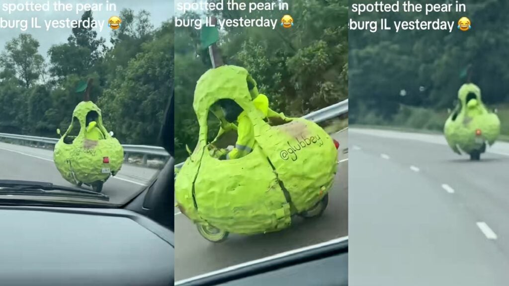 Illinois Residents Stunned After Real-Life ‘Pear Car’ Is Spotted on Road: ‘I Thought I Was Tripping’ Illinois Residents Stunned Over 'Pear Car' Sighting