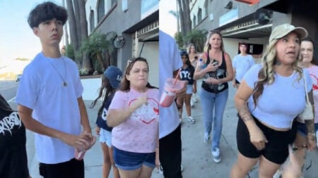Argument Breaks Out in Streets of California, Asian Woman Claims Racist Remark Was Used: ‘Please press charges’ Argument-Breaks-Out-in-Streets-of-California-Asian-Woman-Claims-Racist-Slur-Was-Used