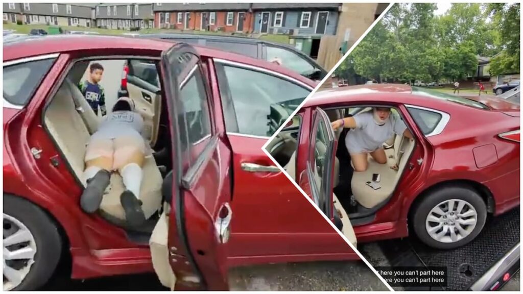 Woman Lays in Her Car to Avoid $50 Tow Fee in Viral Video: ‘I Guess She Just Got a BBL’ Tow dispute