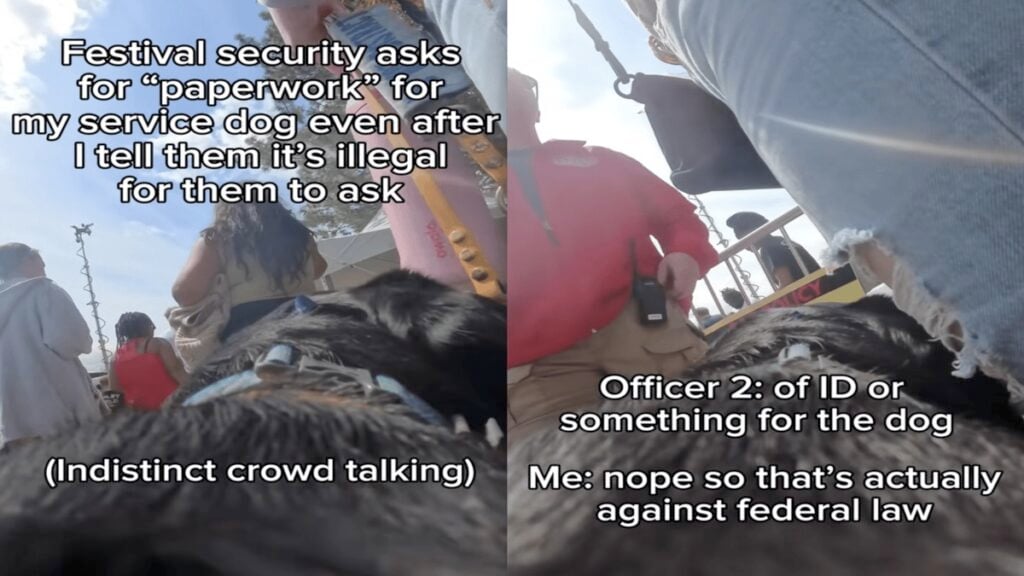 Service Dog Owner Says She Was Singled Out at New York Festival