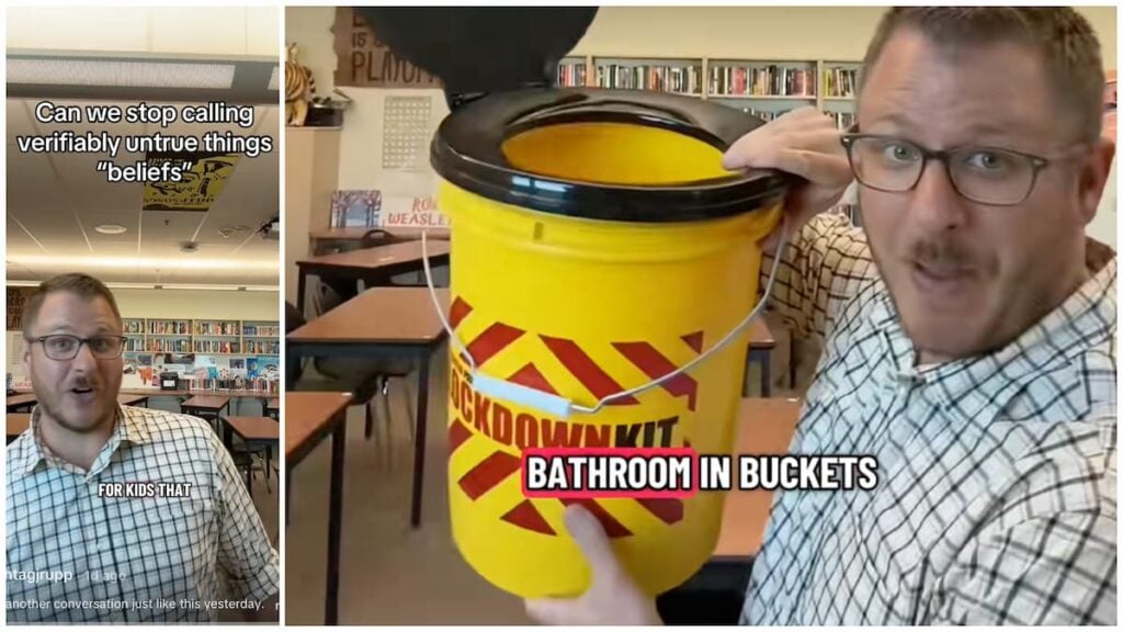 Colorado teacher, kitty litter