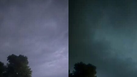 Indiana Mom Watches Thunderstorm Calmly With Kids, Then The Sky Turned Green: ‘Saxophones Were Getting Loud’ Indiana Mom Watches Thunderstorm Calmly With Kids, Then The Sky Turned Green