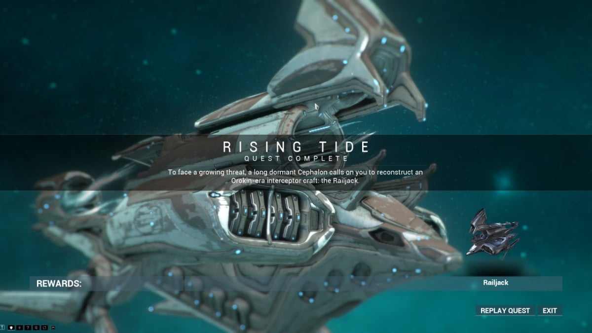 Warframe Railjack mission