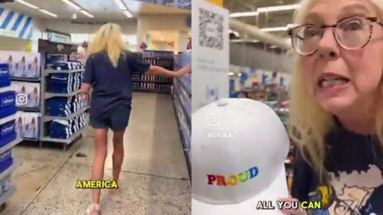 Arkansas Woman Angry After Seeing Walmart Carry More America Merchandise Than Pride Month Products: ‘She’s Welcome to Move to Another Country Anytime’ A picture of the Arkansas woman.