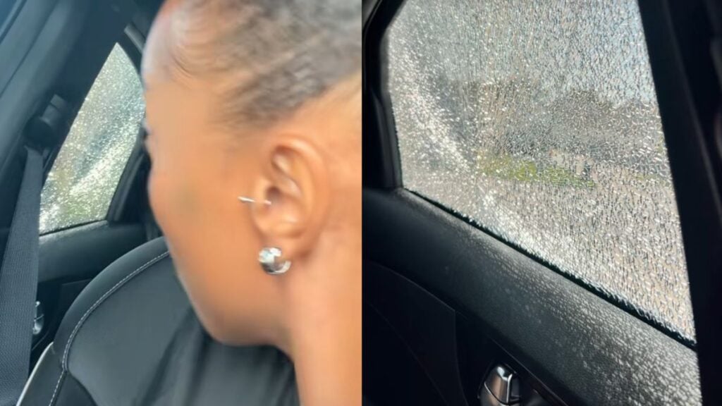 Texas Woman Recording TikTok Interrupted by Sudden Window Crack