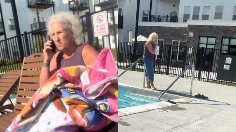Nosy-Michigan-Karen-Harasses-Woman-With-Probing-Questions-For-Using-Pool