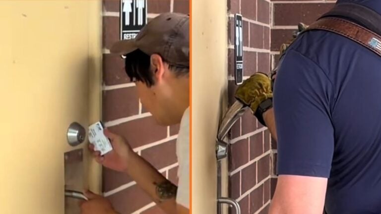 'I always thought this was my irrational fear' Utah Man Gets Locked in Public Bathroom, Firefighters Called