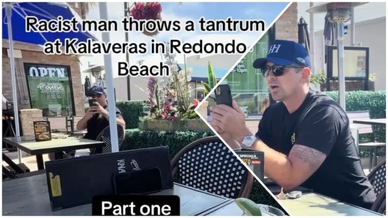 California restaurant confrontation