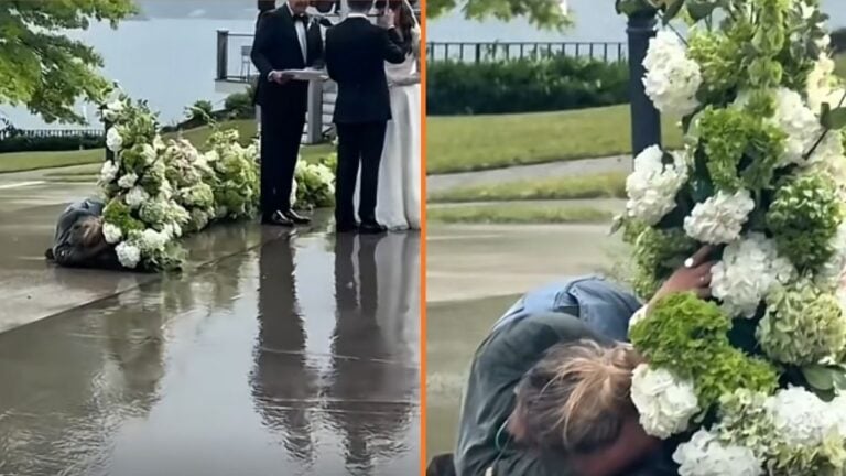 Internet Declares New York Florist a Hero After Holding Up Floral Display in Pouring Rain 'I hope her business is FLOURISHING'