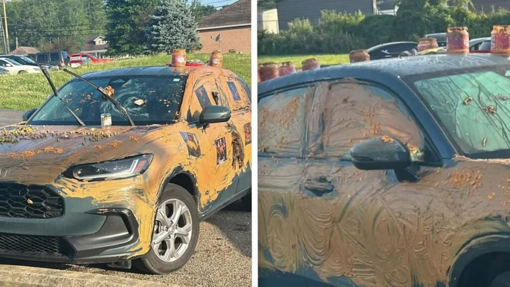 Ohio Resident’s Car Covered in Peanut Butter and Olives, With Dead Raccoon Hung From Door: ‘I Have So Many Questions’ Ohio Resident's Car Covered in Peanut Butter and Olives
