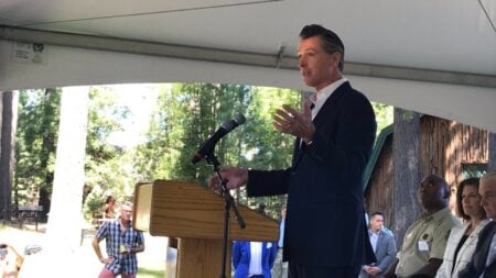 California Governor Gavin Newsom posted on X claiming the state has recorded its lowest homicide rate in history while accusing Fox News of refusing to cover it. The message quickly drew skeptical replies questioning the numbers.