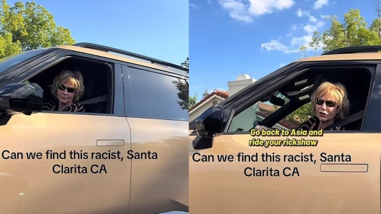 Racist White California Woman Harasses Asian Driver, Then Follows Her Home: ‘I Wish MAGA Would Go Back Under Their Rocks’ A picture of the California woman.