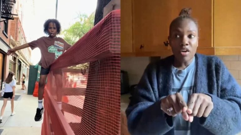 Mom Faces Backlash After Encouraging Her Son to Steal 3D Street Art in New York: ‘You’re Not Supposed to Take Them’ A picture in New York.