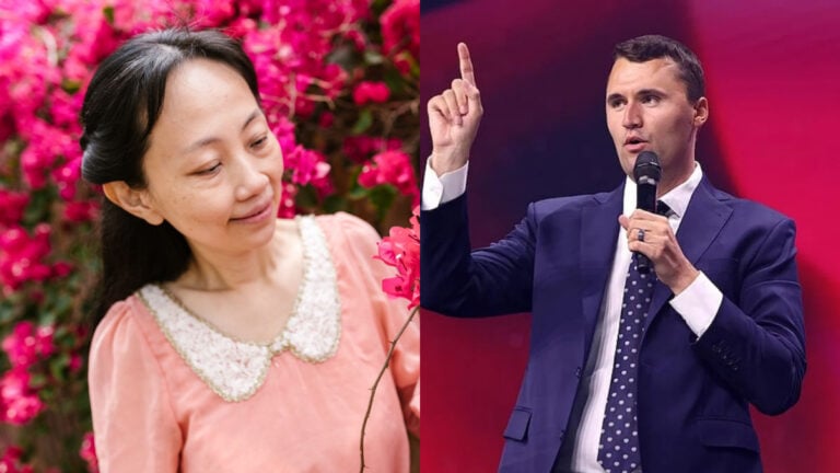 Washington DC Asian women charlie kirk