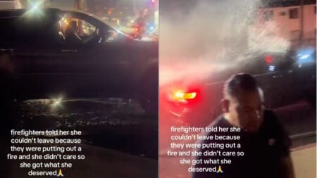 California Firefighters Douse Woman Who Drove Through Active Scene: ‘Fire Department Getting Sued Now’