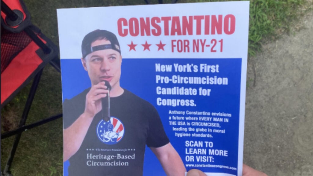 New York MAGA Candidate Mocked Over Flier Promotion: ‘One Cannot Still Be a Republican and Be a Serious Person’ New York GOP Candidate Mocked Over Promotion at Local Parade