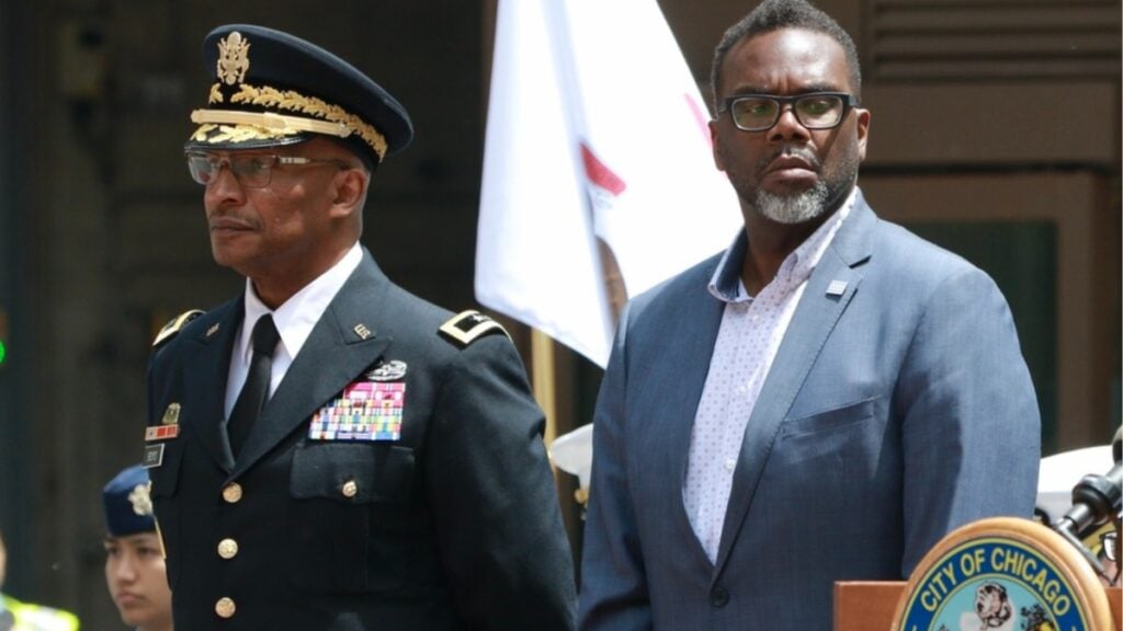 ‘Sit Down, Sir’: Chicago Mayor Brandon Johnson Faces Angry Backlash Over $100B Challenge to Trump Chicago Mayor Brandon Johnson posted a video on X challenging President Trump to redirect $100 billion from military spending to U.S. cities for healthcare, education, and housing. The message quickly sparked heated online reactions.
