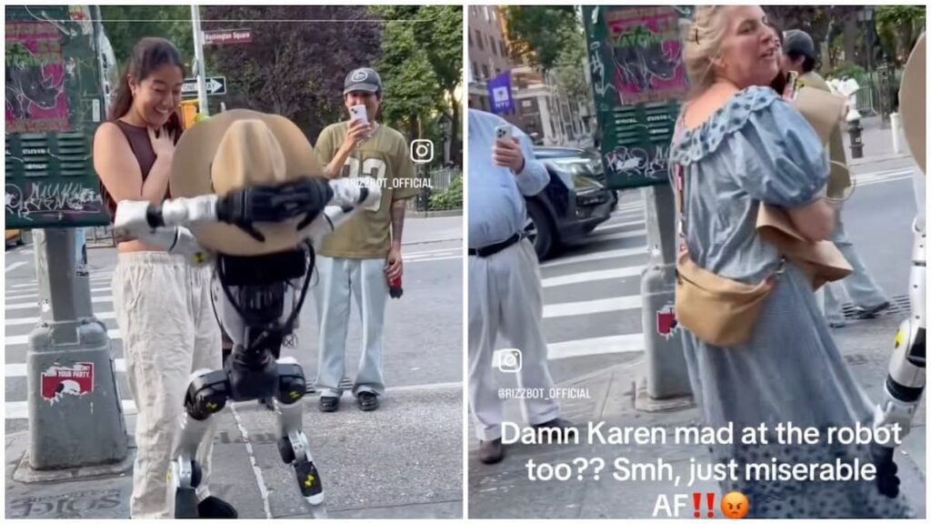 Karen vs. Robot: Viral Humanoid Robot Roasts New York Woman, Calls Her ‘So Dumb’ Karen vs Robor in New York