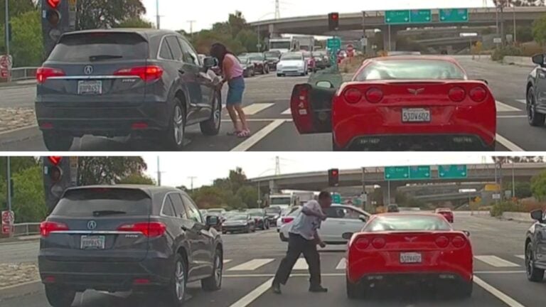 California Woman Slashes Man’s Tires in Road Rage Incident: ‘That Doesn’t Look Like Her First Time’ CA-Tires-Slash
