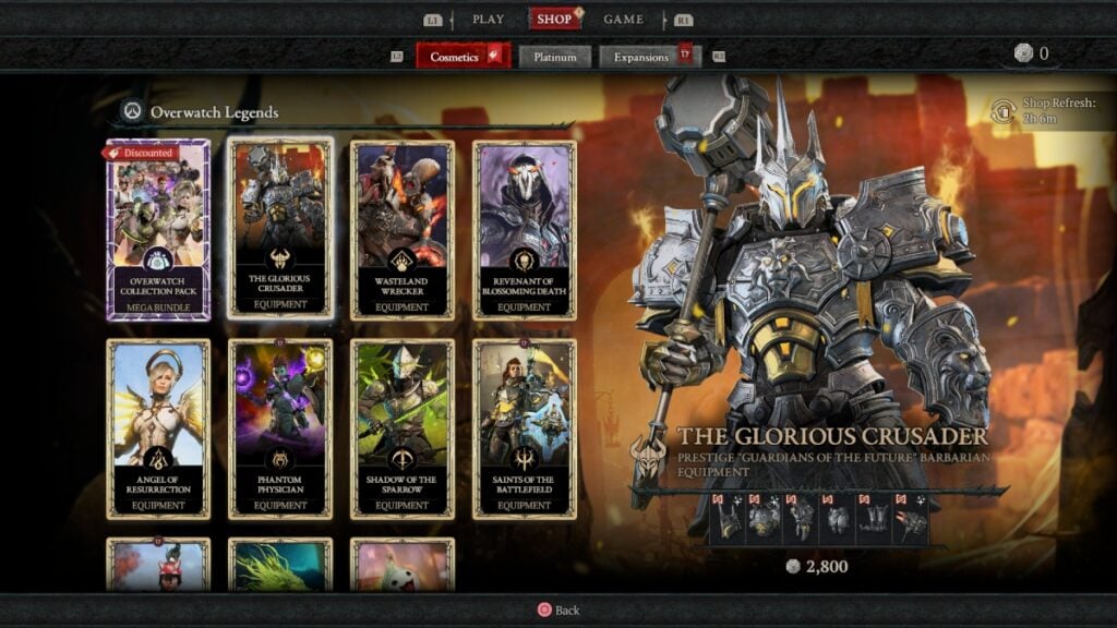 Diablo 4 Overwatch Store Items