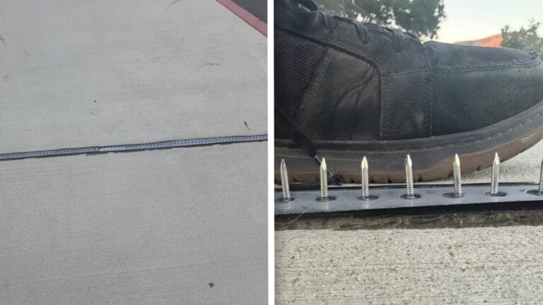 California Elementary School’s Metal Spike Trap on Pedestrian Walkway Sparks Alarm: ‘Imagine if a Child Tripped and Fell on That’ California Elementary School's Exposed Metal Spikes Along Walkway