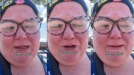 ‘And Here You Are Back Online’: Alabama Creator Says She Was Fired for Recording TikToks at Work Woman speaks directly to camera.