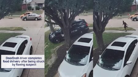 Texas DoorDash Driver Hit during Police Chase