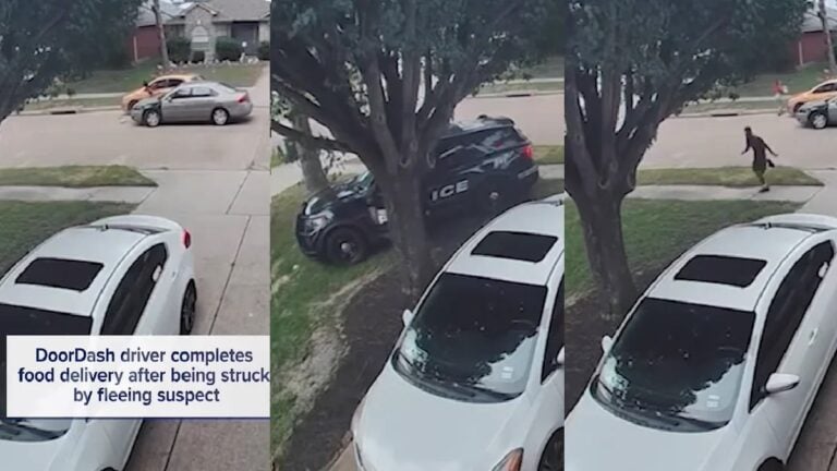 Texas DoorDash Driver Struck During Police Chase Still Completes Customer’s Order: ‘Give That Girl A Raise’ Texas DoorDash Driver Hit during Police Chase