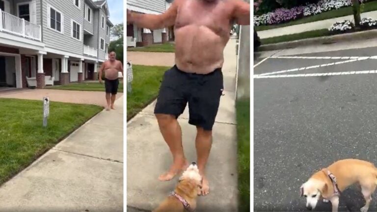 New Jersey Man Seen Kicking Dog Over Alleged Lawn Incident: ‘Touch My Dog, and I’m Probably Going to Prison’