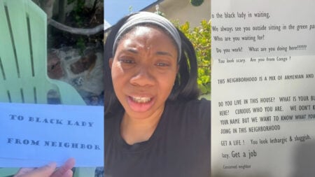 California Racist Neighbor Letter