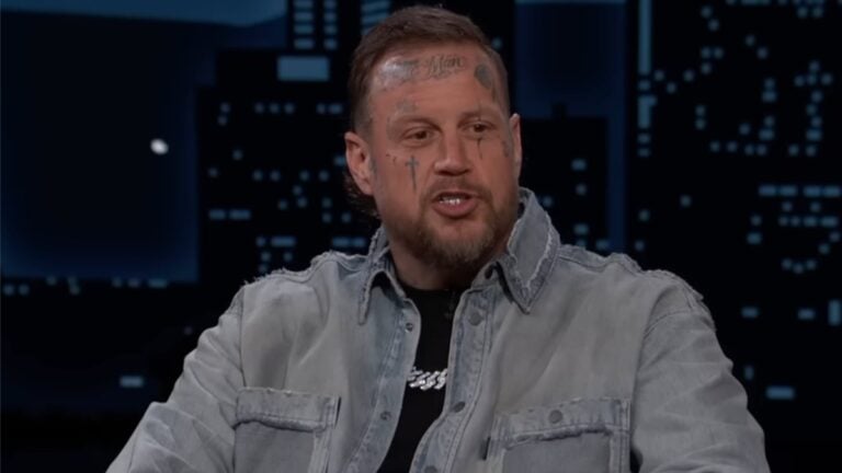 Tennessee Superstar Jelly Roll Breaks Down Confessing The Secret Spiral Nobody Saw Since Filing For Divorce From Bunnie XO: ‘The Addict In Me Came Out’ Jelly Roll speaking during an interview on Jimmy Kimmel Live