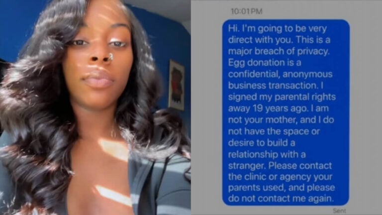 ‘I’m Not Your Mom’: Georgia Egg Donor’s ‘Harsh’ Reply to Girl Claiming to Be Her Biological Daughter Goes Viral Georgia Woman Egg Donor Texts