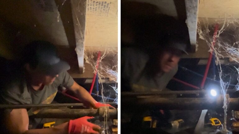‘Every Man’s Worst Nightmare’: Arkansas Homeowner Accidentally Puts Finger Through Cast Iron Waste Pipe While Under His House Arkansas Homeowner Accidentally Puts Finger Through Cast-Iron Pipe