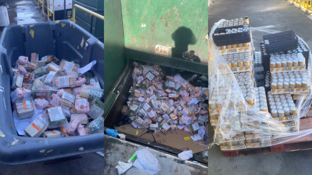 California Man Sparks Heated Debate After Throwing Away Tons of Unexpired Food: ‘Corporate Greed Angers Me’ California man throws unexpired food