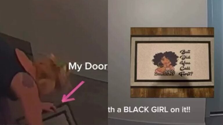 Georgia Karen Steals and Throws Away Neighbor’s Doormat Because It Had a Black Girl on It: ‘White Trash’ A picture of the Georgia Karen.